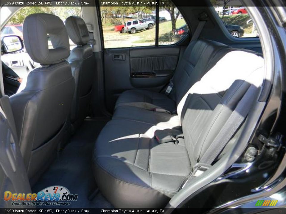 1999 Isuzu Rodeo LSE 4WD Ebony Black / Gray Photo #11