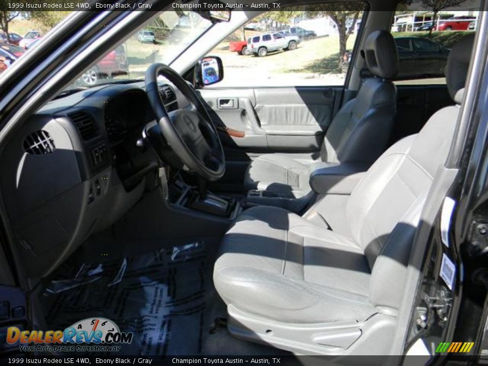 1999 Isuzu Rodeo LSE 4WD Ebony Black / Gray Photo #12