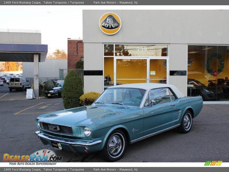 1966 Ford Mustang Coupe Tahoe Turquoise / Turquoise Photo #1