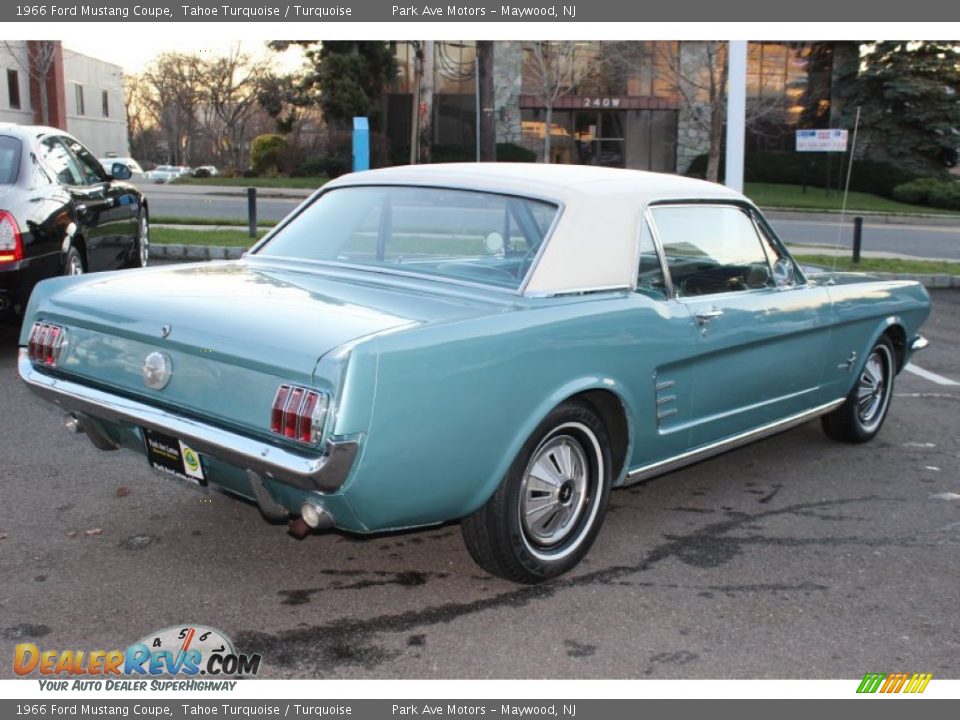 1966 Ford Mustang Coupe Tahoe Turquoise / Turquoise Photo #5