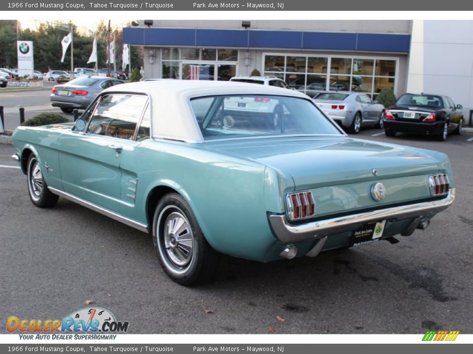 1966 Ford Mustang Coupe Tahoe Turquoise / Turquoise Photo #7