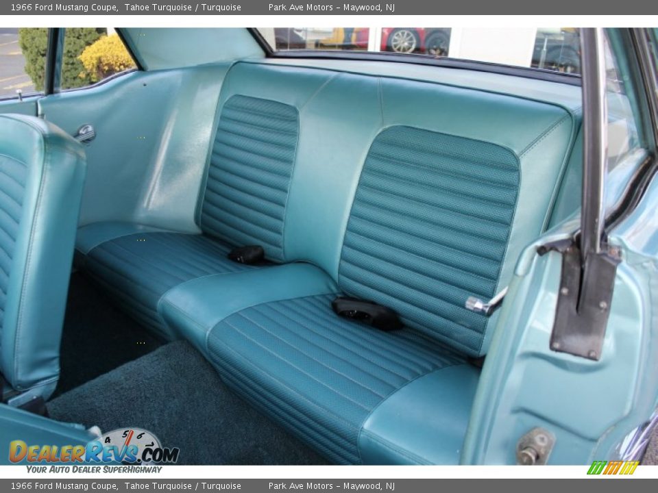 Turquoise Interior - 1966 Ford Mustang Coupe Photo #13