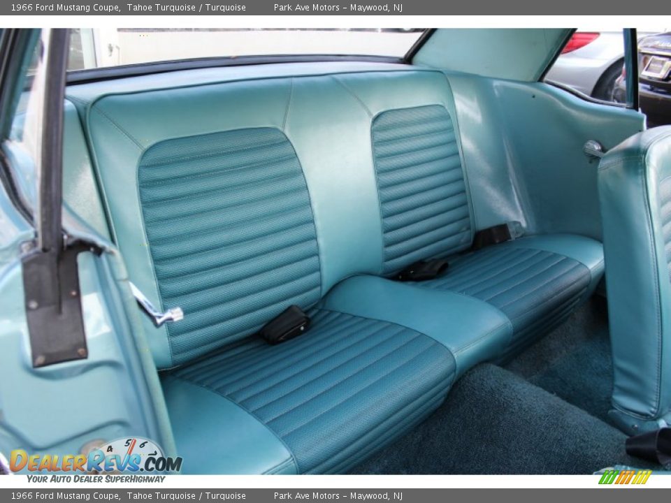 Turquoise Interior - 1966 Ford Mustang Coupe Photo #24