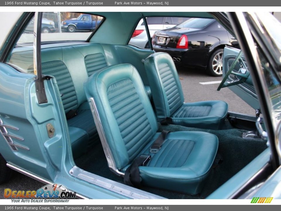 Turquoise Interior - 1966 Ford Mustang Coupe Photo #25