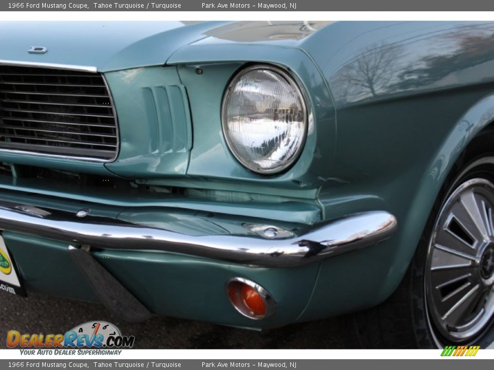 1966 Ford Mustang Coupe Tahoe Turquoise / Turquoise Photo #27
