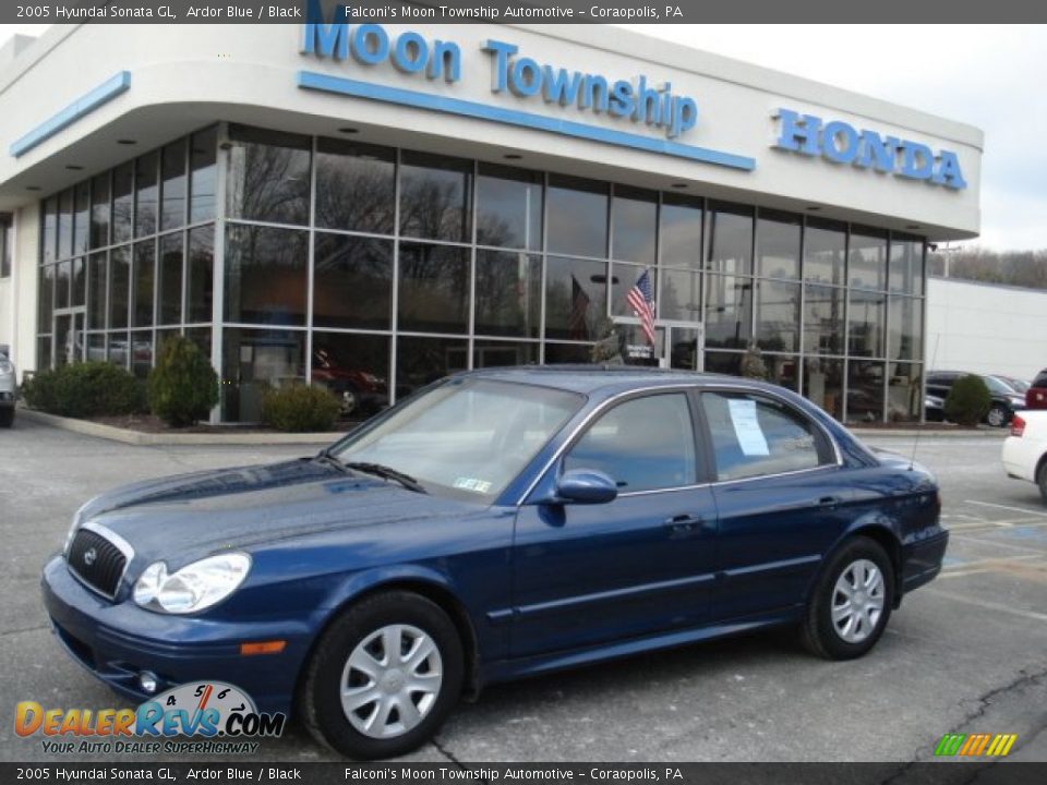 2005 Hyundai Sonata GL Ardor Blue / Black Photo #1