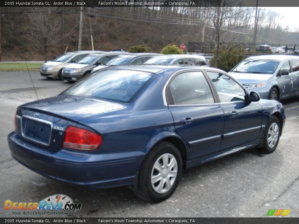 2005 Hyundai Sonata GL Ardor Blue / Black Photo #4