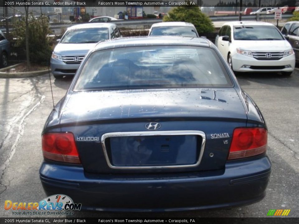 2005 Hyundai Sonata GL Ardor Blue / Black Photo #5