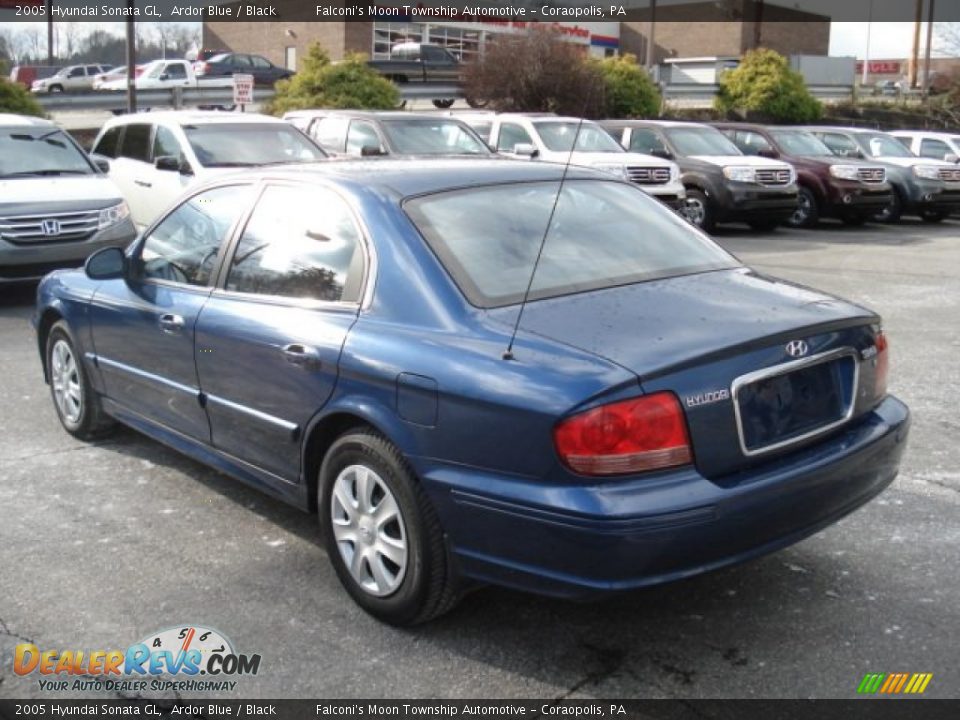 2005 Hyundai Sonata GL Ardor Blue / Black Photo #6