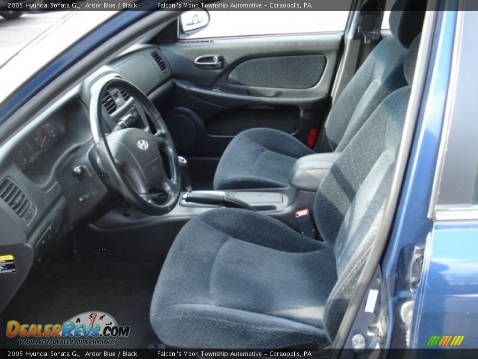 2005 Hyundai Sonata GL Ardor Blue / Black Photo #9