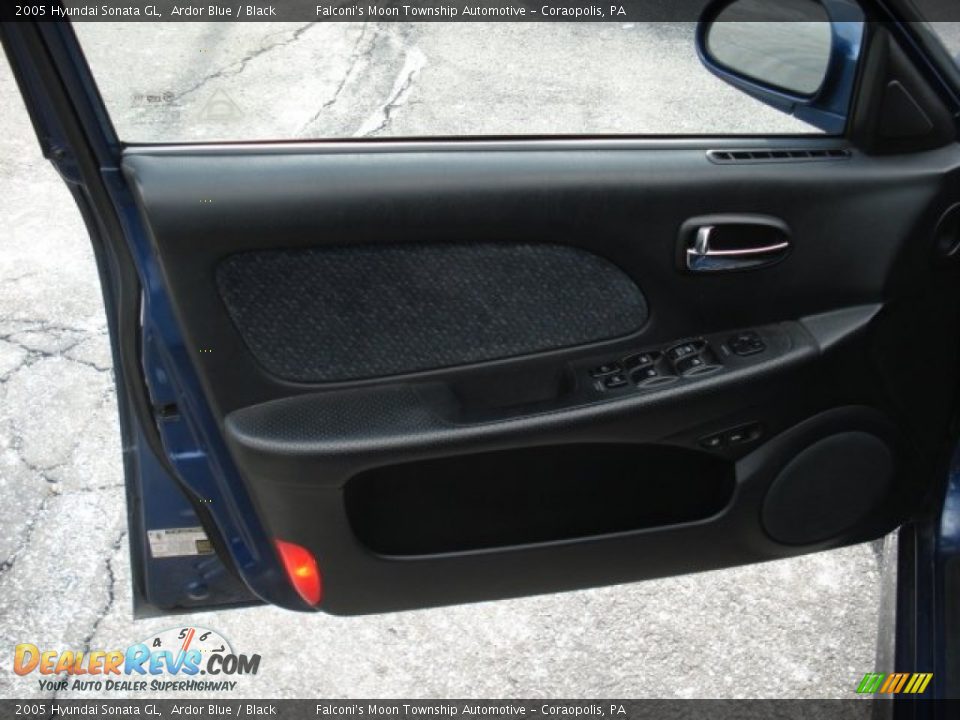 2005 Hyundai Sonata GL Ardor Blue / Black Photo #10