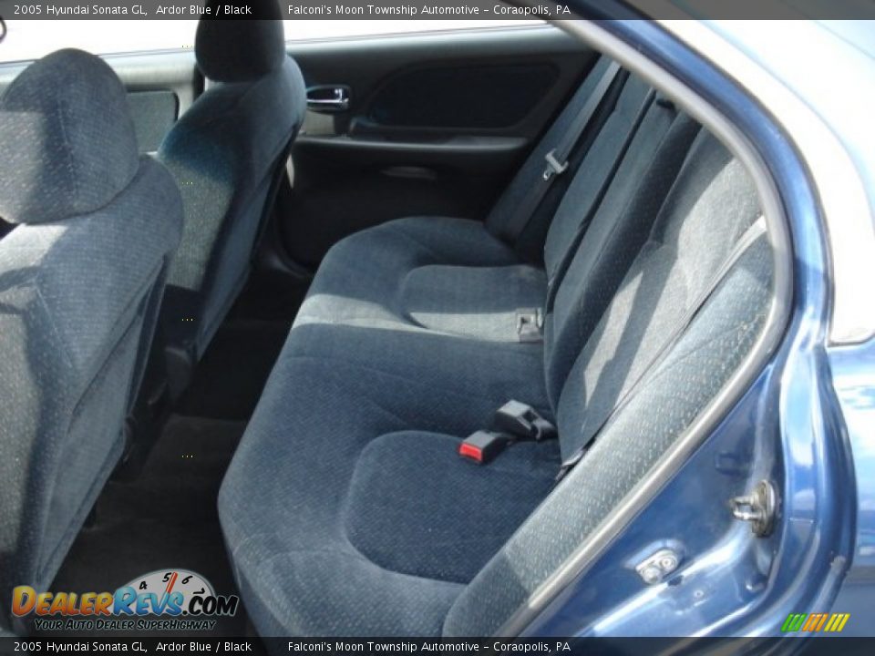 2005 Hyundai Sonata GL Ardor Blue / Black Photo #11
