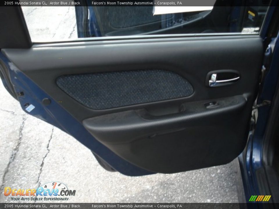 2005 Hyundai Sonata GL Ardor Blue / Black Photo #12