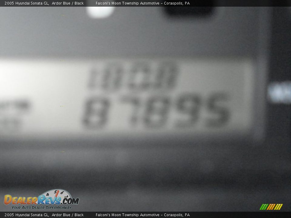 2005 Hyundai Sonata GL Ardor Blue / Black Photo #14