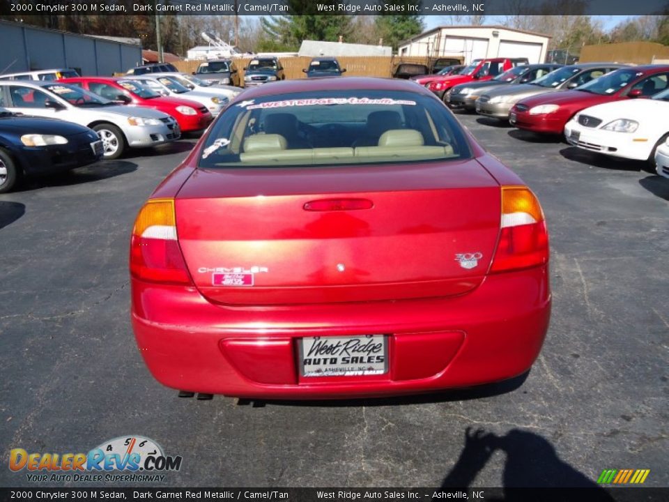 2000 Chrysler 300 M Sedan Dark Garnet Red Metallic / Camel/Tan Photo #6