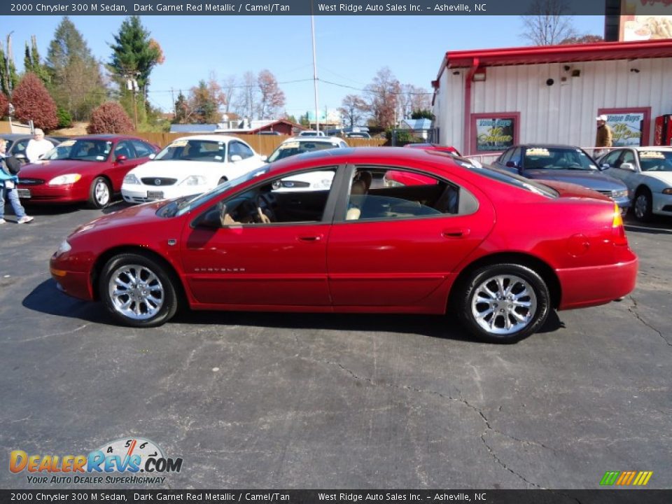 2000 Chrysler 300 M Sedan Dark Garnet Red Metallic / Camel/Tan Photo #9