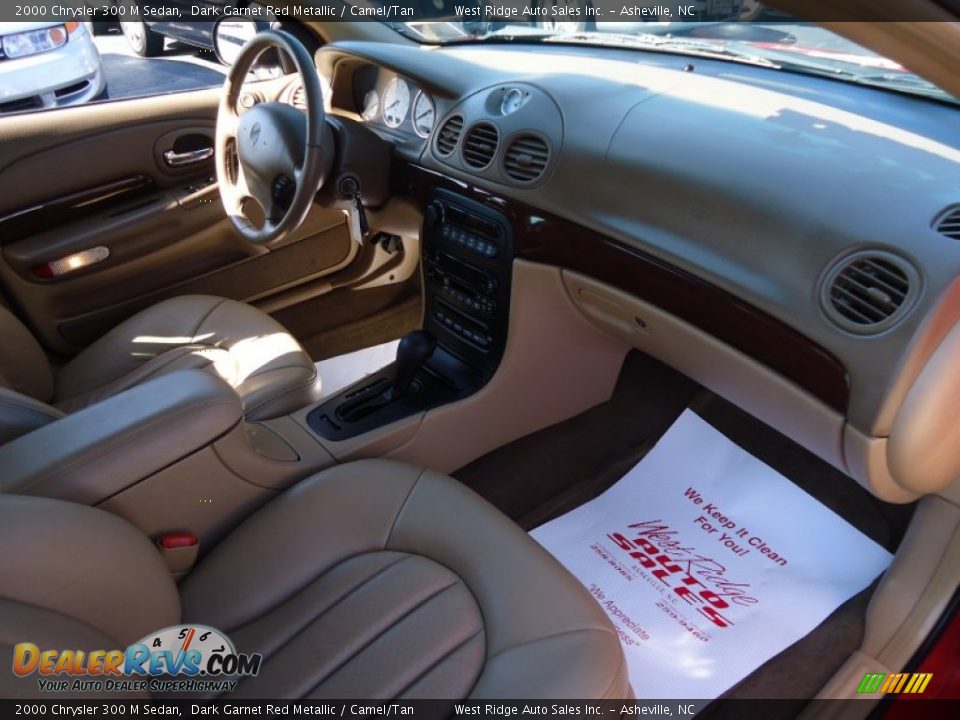 2000 Chrysler 300 M Sedan Dark Garnet Red Metallic / Camel/Tan Photo #29