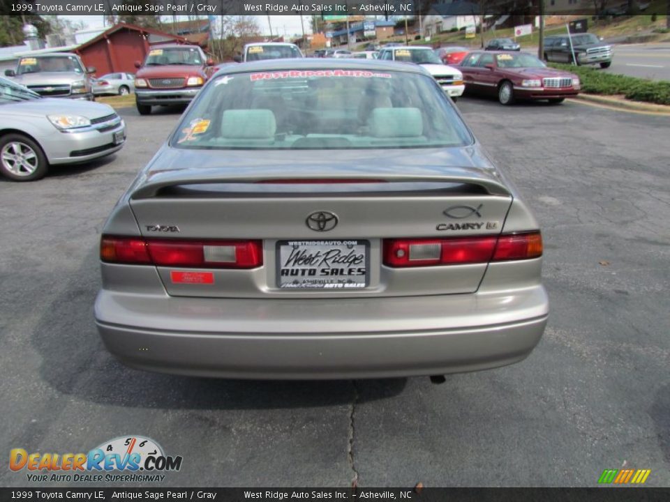 1999 Toyota Camry LE Antique Sage Pearl / Gray Photo #5