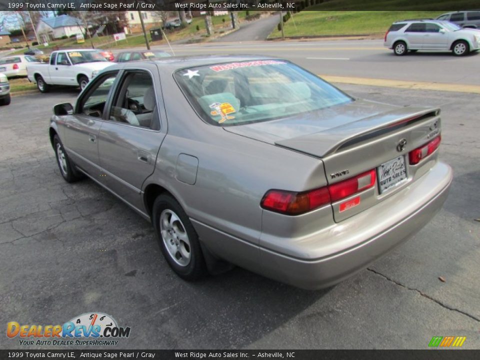 1999 Toyota Camry LE Antique Sage Pearl / Gray Photo #6