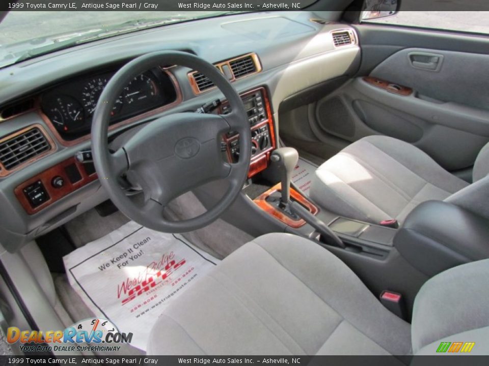 1999 Toyota Camry LE Antique Sage Pearl / Gray Photo #15