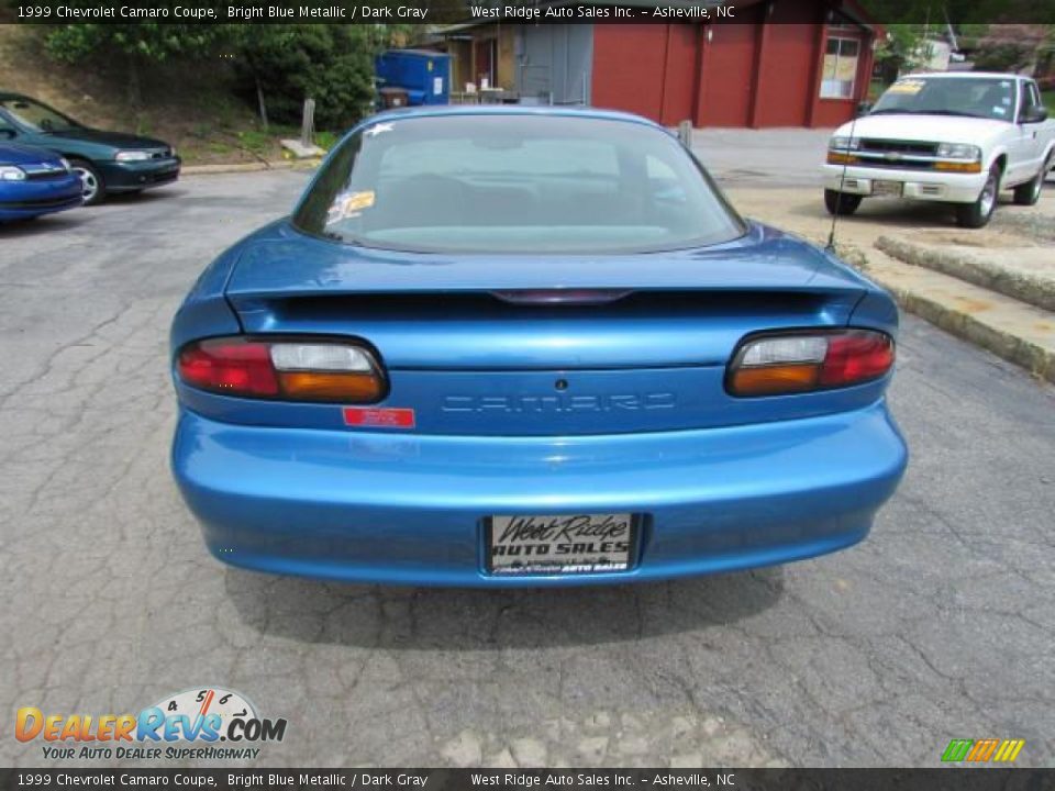 1999 Chevrolet Camaro Coupe Bright Blue Metallic / Dark Gray Photo #6