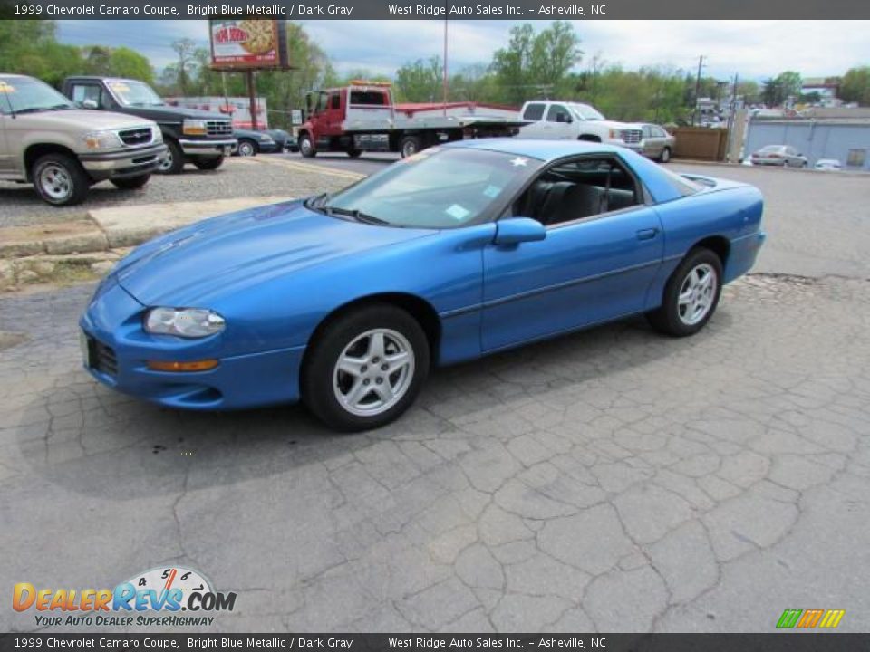 1999 Chevrolet Camaro Coupe Bright Blue Metallic / Dark Gray Photo #10