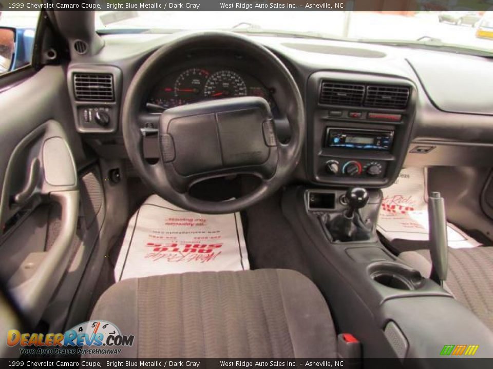 1999 Chevrolet Camaro Coupe Bright Blue Metallic / Dark Gray Photo #18