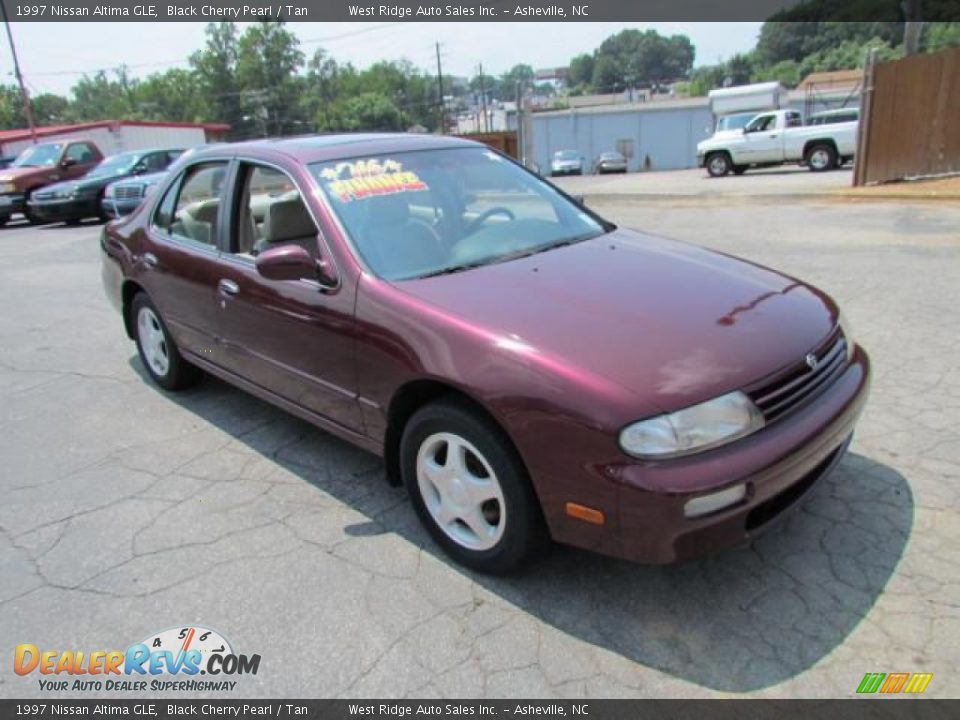 1997 Nissan Altima GLE Black Cherry Pearl / Tan Photo #1