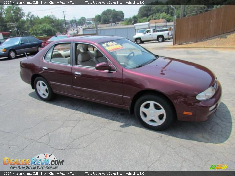 1997 Nissan Altima GLE Black Cherry Pearl / Tan Photo #2