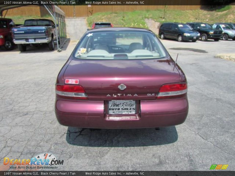1997 Nissan Altima GLE Black Cherry Pearl / Tan Photo #6