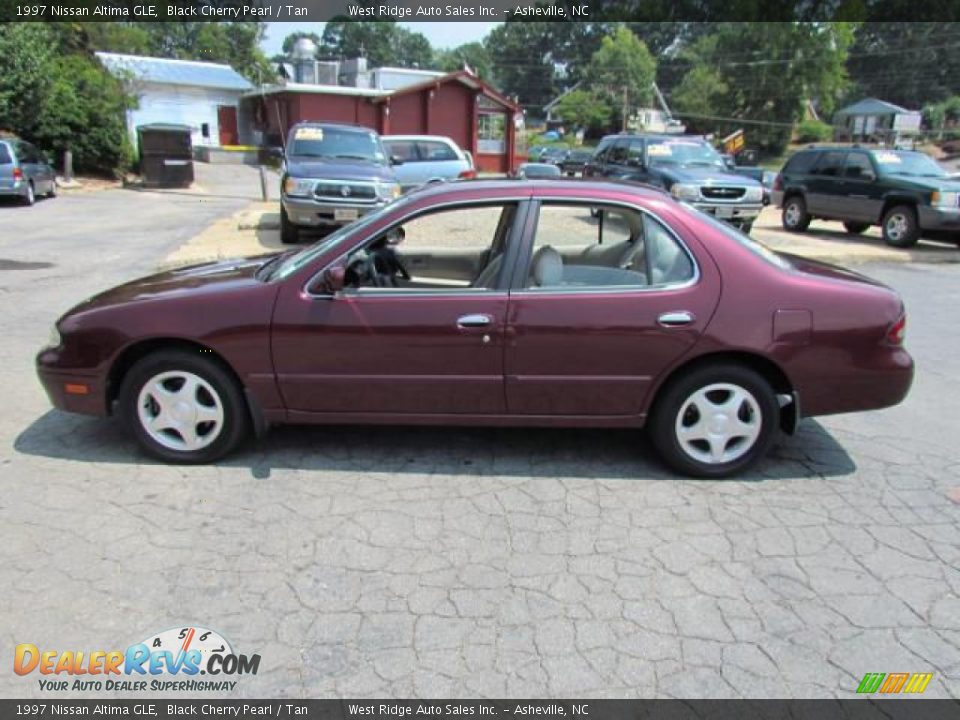 1997 Nissan Altima GLE Black Cherry Pearl / Tan Photo #9