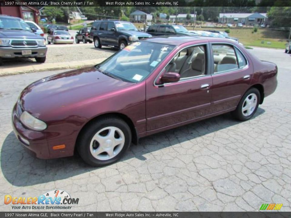 1997 Nissan Altima GLE Black Cherry Pearl / Tan Photo #10