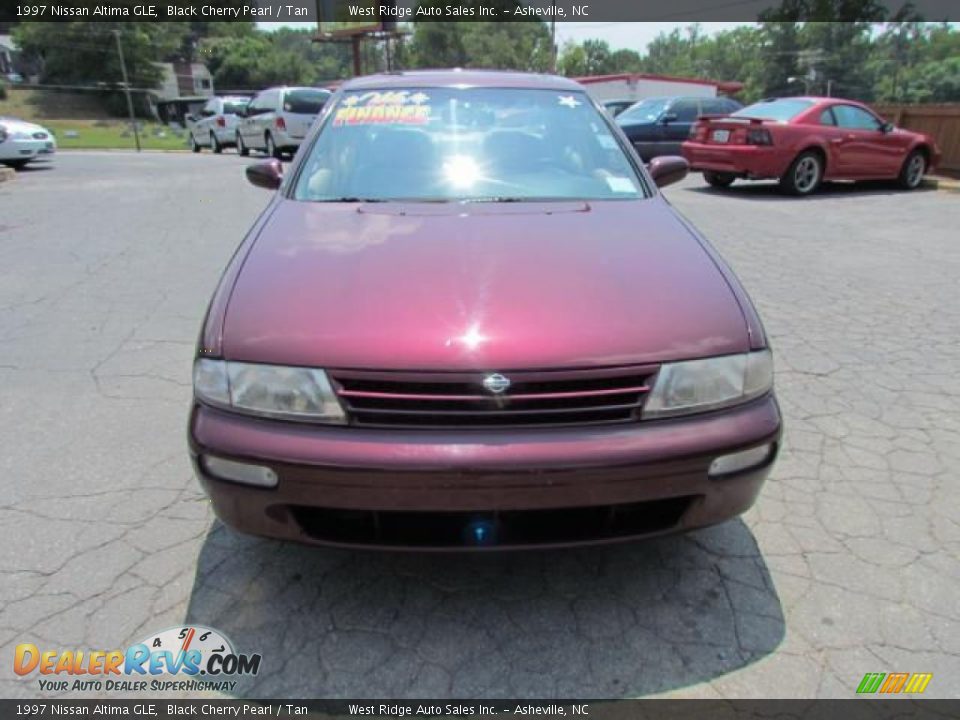 1997 Nissan Altima GLE Black Cherry Pearl / Tan Photo #12