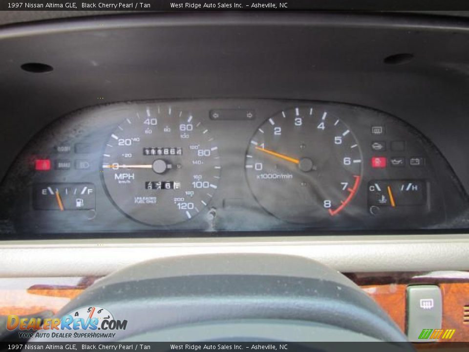 1997 Nissan Altima GLE Black Cherry Pearl / Tan Photo #18
