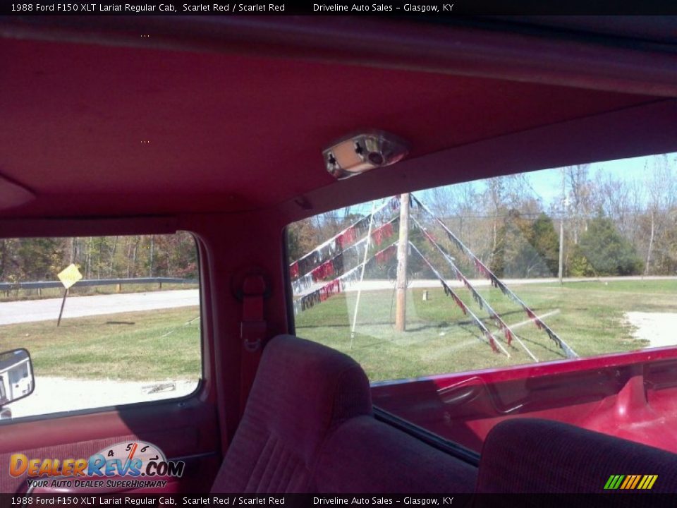 Scarlet Red Interior - 1988 Ford F150 XLT Lariat Regular Cab Photo #17