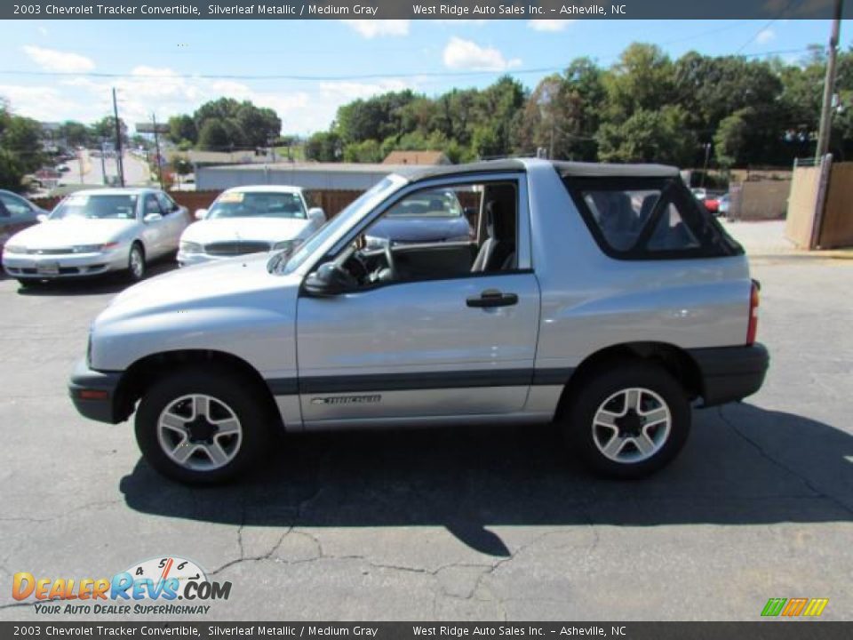 2003 Chevrolet Tracker Convertible Silverleaf Metallic / Medium Gray Photo #9