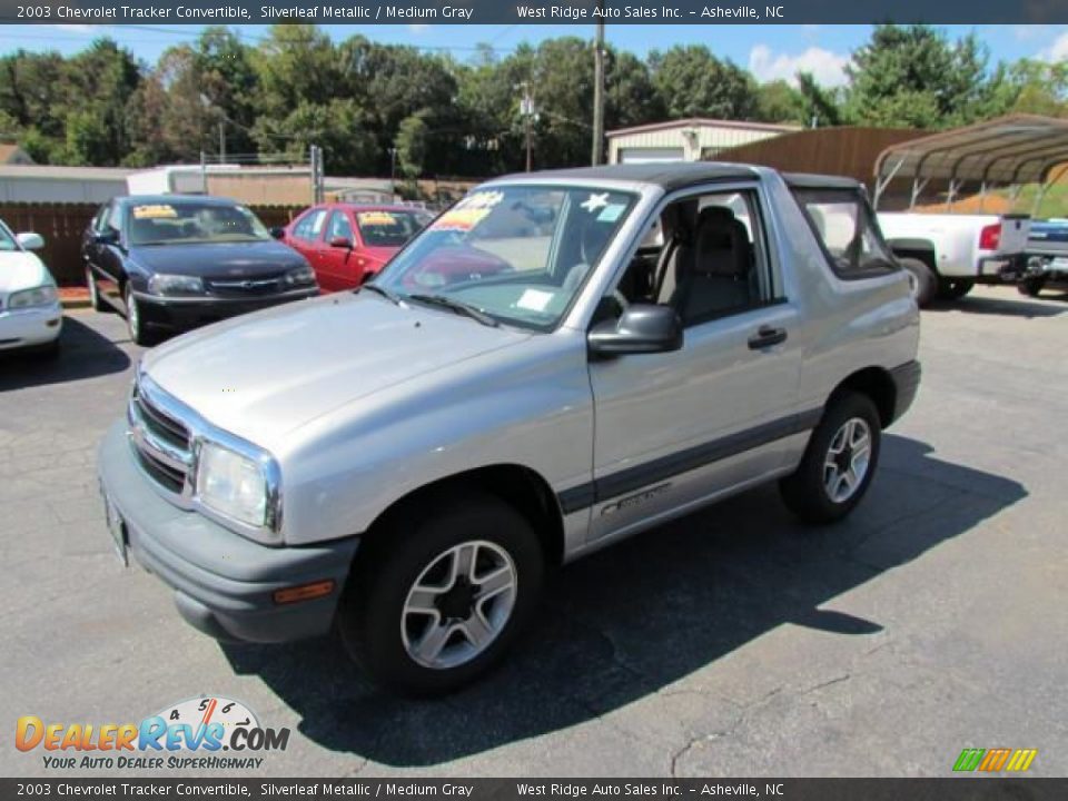 2003 Chevrolet Tracker Convertible Silverleaf Metallic / Medium Gray Photo #10