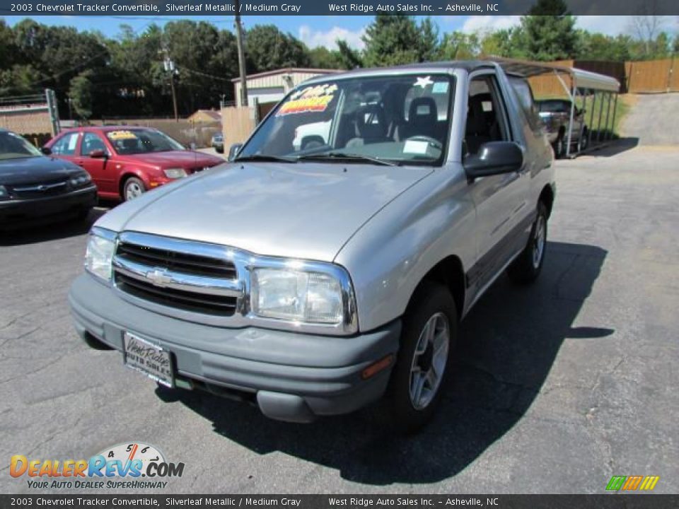 2003 Chevrolet Tracker Convertible Silverleaf Metallic / Medium Gray Photo #11