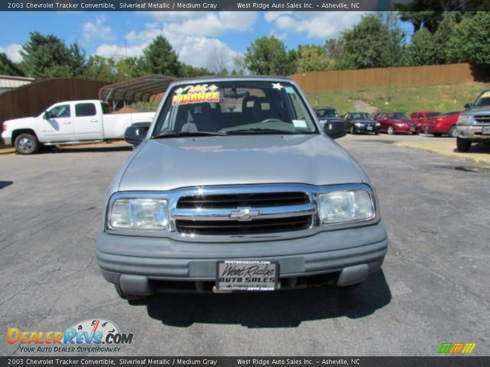 2003 Chevrolet Tracker Convertible Silverleaf Metallic / Medium Gray Photo #12