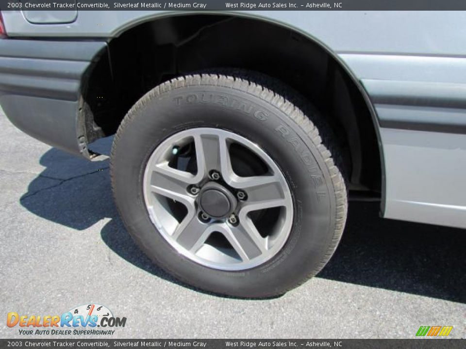 2003 Chevrolet Tracker Convertible Silverleaf Metallic / Medium Gray Photo #26