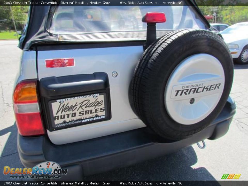 2003 Chevrolet Tracker Convertible Silverleaf Metallic / Medium Gray Photo #27