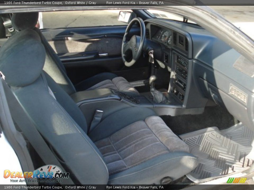 Gray Interior - 1986 Ford Thunderbird Turbo Coupe Photo #20