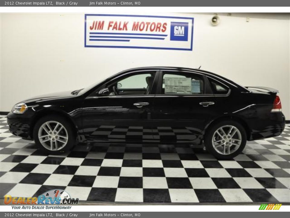 2012 Chevrolet Impala LTZ Black / Gray Photo #2