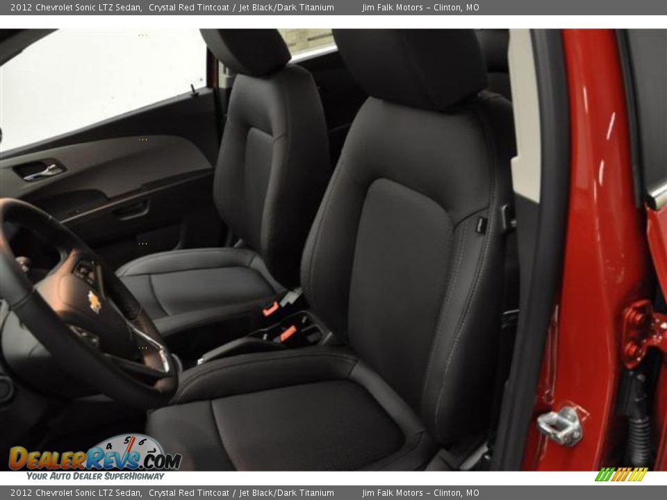 2012 Chevrolet Sonic LTZ Sedan Crystal Red Tintcoat / Jet Black/Dark Titanium Photo #9
