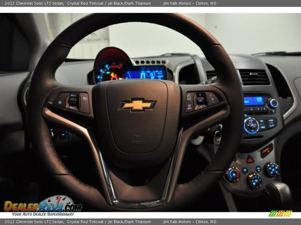 2012 Chevrolet Sonic LTZ Sedan Steering Wheel Photo #13