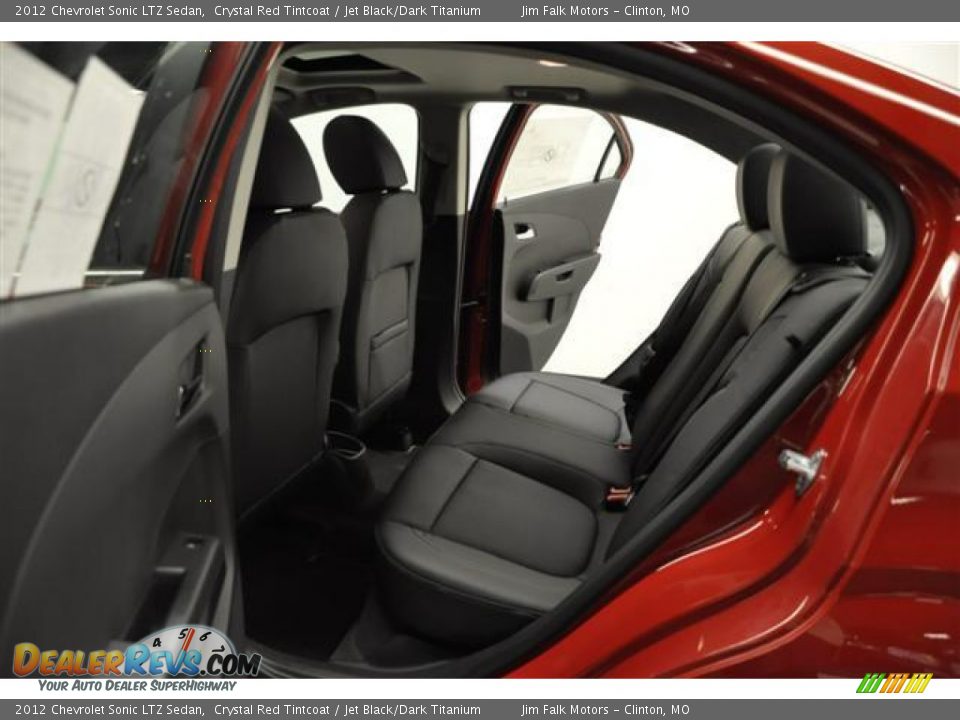 2012 Chevrolet Sonic LTZ Sedan Crystal Red Tintcoat / Jet Black/Dark Titanium Photo #19