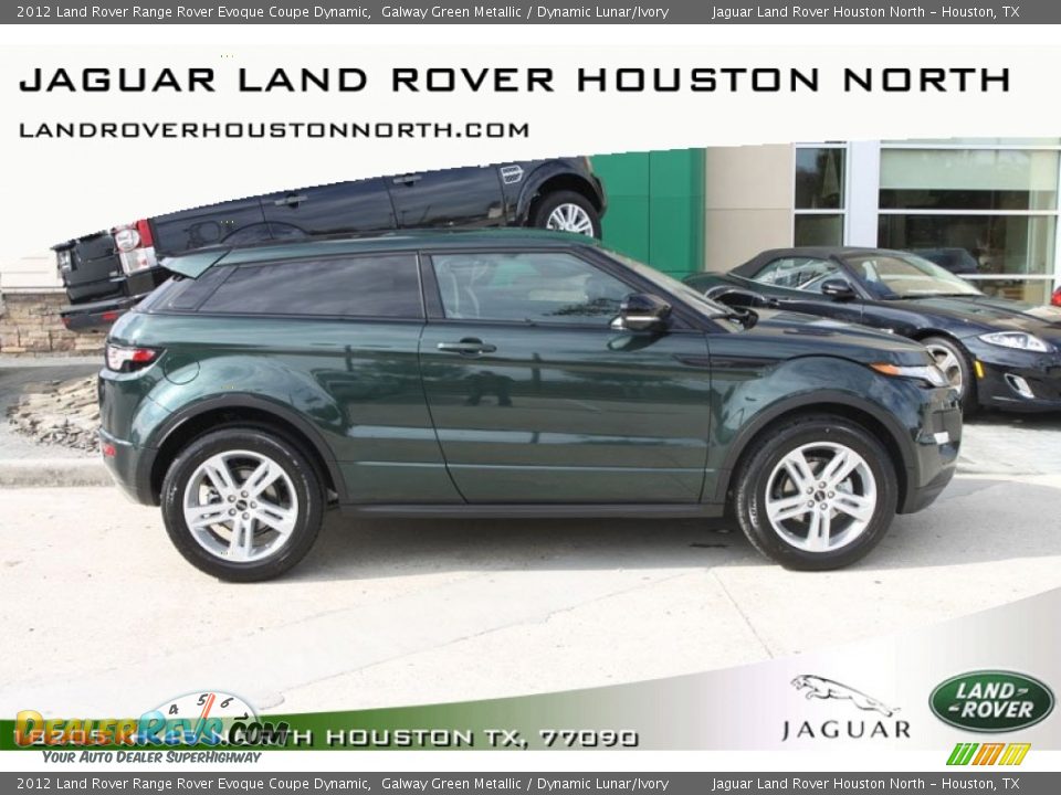 2012 Land Rover Range Rover Evoque Coupe Dynamic Galway Green Metallic / Dynamic Lunar/Ivory Photo #1