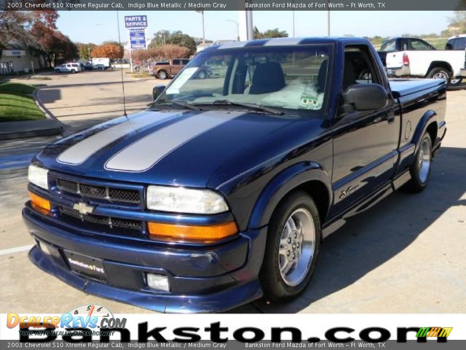 2003 Chevrolet S10 Xtreme Regular Cab Indigo Blue Metallic / Medium Gray Photo #1