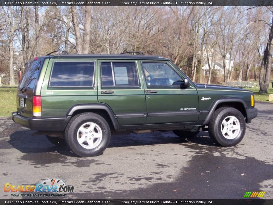 Emerald Green Pearlcoat 1997 Jeep Cherokee Sport 4x4 Photo #13