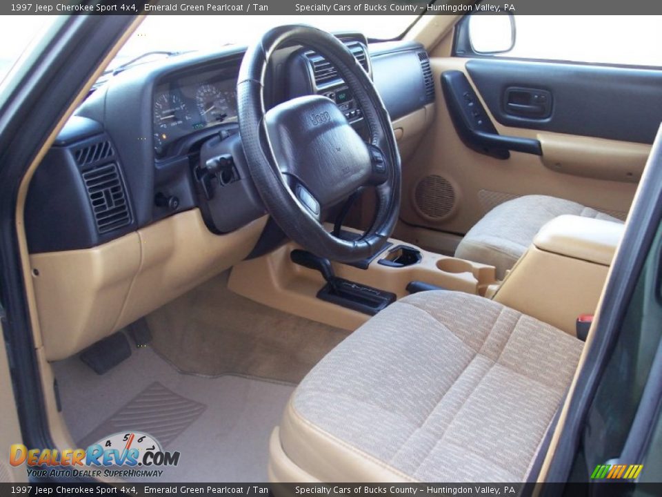 Tan Interior - 1997 Jeep Cherokee Sport 4x4 Photo #36